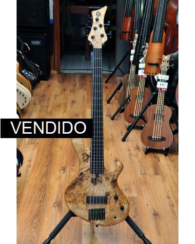Maruszczyk Frog Omega 5p Maple Burl Fretless